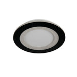 Searchlight Electric Ringo LED Round Flush. Matt Black 44712BK