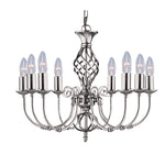 Zanzibar 8Lt Pendant - Satin Silver Metal