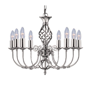 Zanzibar 8Lt Pendant - Satin Silver Metal