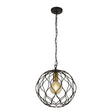 Finesse Pendant - Black & Gold  Metal