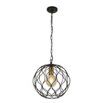 Finesse Pendant - Black & Gold  Metal