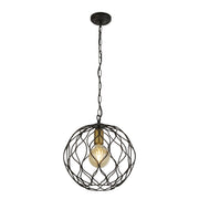 Finesse Pendant - Black & Gold  Metal