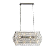 Rene 12Lt Ceiling Pendant - Chrome & Crystal