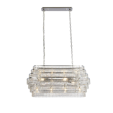 Rene 12Lt Ceiling Pendant - Chrome & Crystal