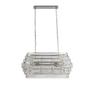 Searchlight Electric Rene 12Lt Ceiling Pendant - Chrome & Crystal 4512-12CC