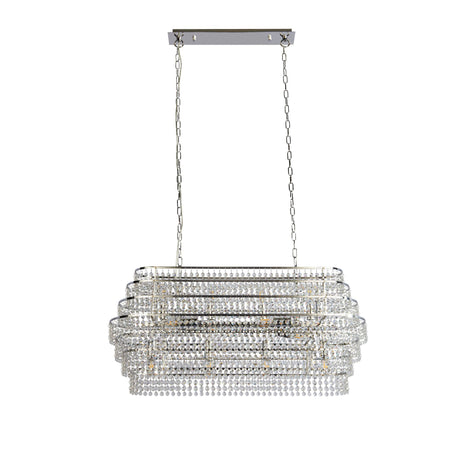 Searchlight Electric Rene 12Lt Ceiling Pendant - Chrome & Crystal 4512-12CC