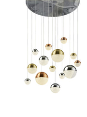 Planets 14Lt Multi-Drop - Copper, Chrome & Satin Brass