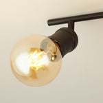 Searchlight Electric Dance 4Lt Split Bar Spotlight - Sand Black Metal 45202-4BK