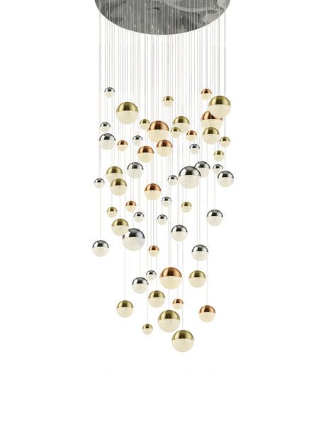 Planets 55Lt Multi-Drop - Copper, Chrome & Satin Brass
