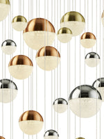 Searchlight Electric Planets 55Lt Multi-Drop - Copper, Chrome & Satin Brass 4555-55