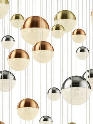 Searchlight Electric Planets 55Lt Multi-Drop - Copper, Chrome & Satin Brass 4555-55