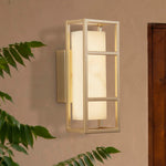 Searchlight Electric Mirage LED Wall Light, Matt Gold & Marbleised Resin 45910GO