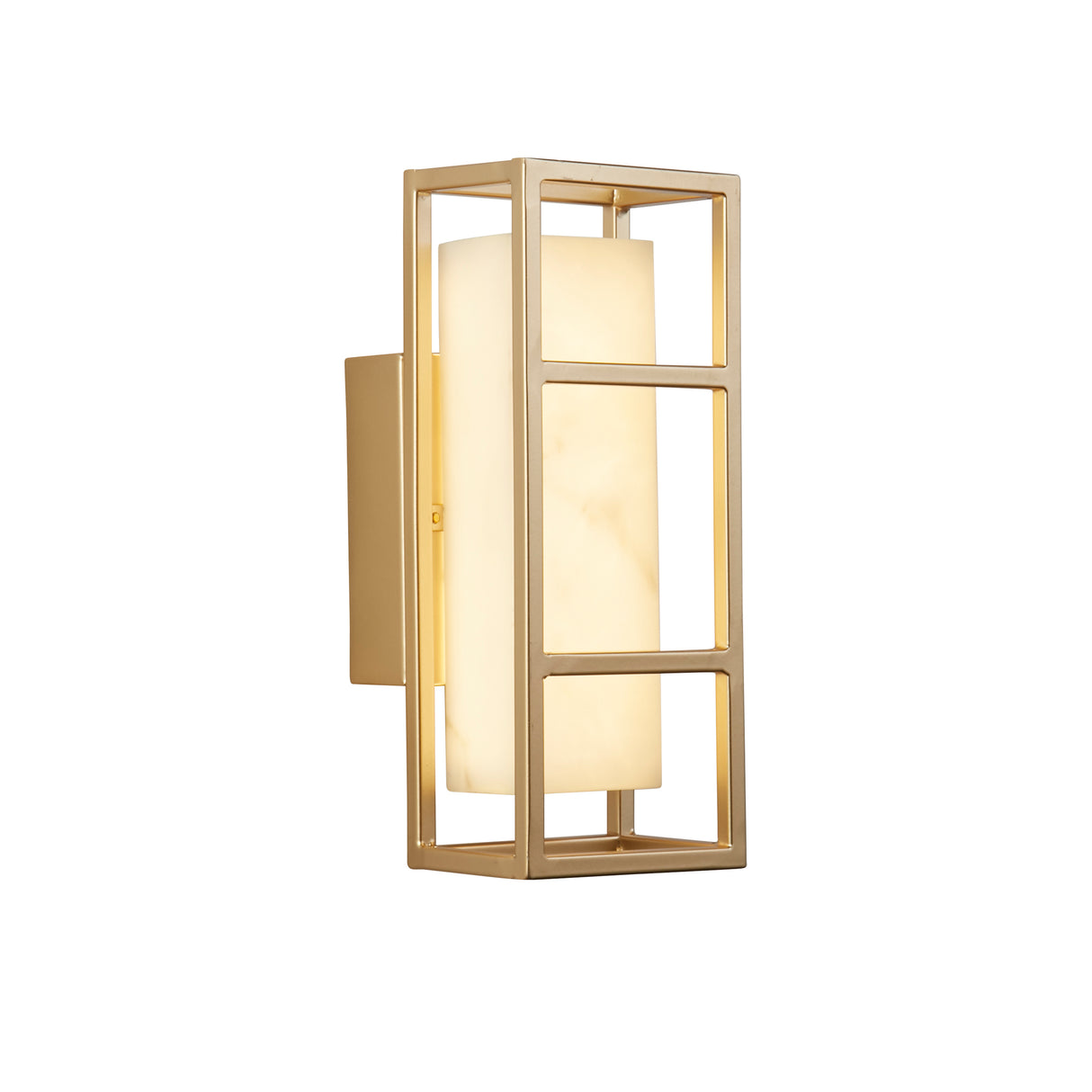 Mirage LED Wall Light, Matt Gold & Marbleised Resin