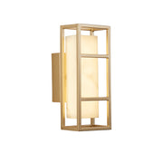 Mirage LED Wall Light, Matt Gold & Marbleised Resin