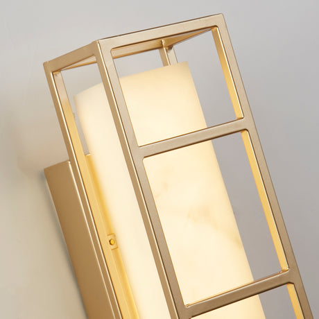 Searchlight Electric Mirage LED Wall Light, Matt Gold & Marbleised Resin 45911GO