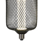 Searchlight Electric Wire Mesh Effect Drum Lamp - Black Metal (4.5W, 4000K) 46002BK