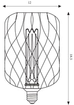 Searchlight Electric Wire Mesh Effect Drum Lamp - Black Metal (4.5W, 4000K) 46002BK
