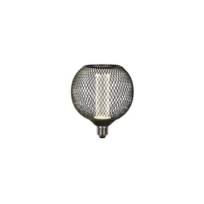 Wire Mesh Effect Globe Lamp - Black Metal (4.5W, 4000K)