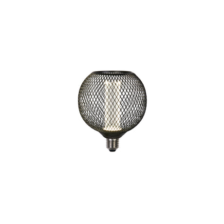 Wire Mesh Effect Globe Lamp - Black Metal (4.5W, 4000K)