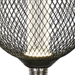 Searchlight Electric Wire Mesh Effect Globe Lamp - Black Metal (4.5W, 4000K) 46003BK