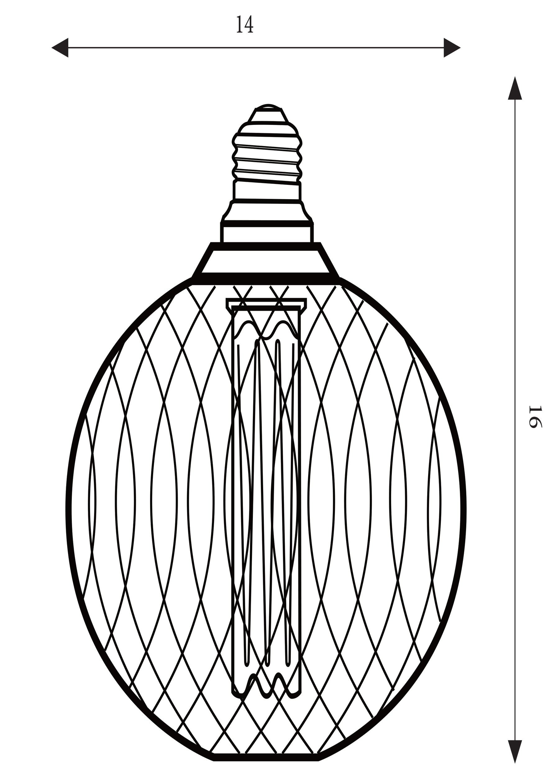 Searchlight Electric Wire Mesh Effect Globe Lamp - Black Metal (4.5W, 4000K) 46003BK