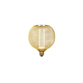 Wire Mesh Effect Globe Lamp - Gold Metal (4.5W, 4000K)