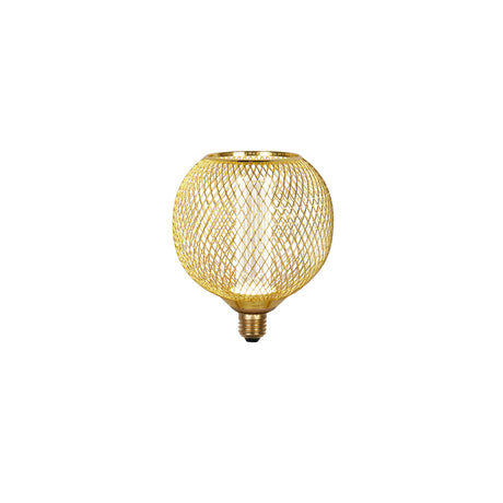 Wire Mesh Effect Globe Lamp - Gold Metal (4.5W, 4000K)