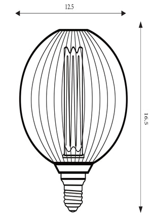 Searchlight Electric Globe Lamp - Black Metal (4.5W, 4000K) 46004BK