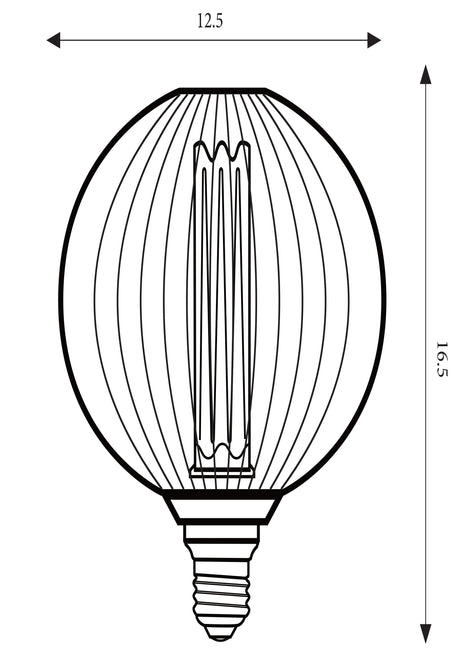 Searchlight Electric Globe Lamp - Gold Metal (4.5W, 4000K) 46004GO