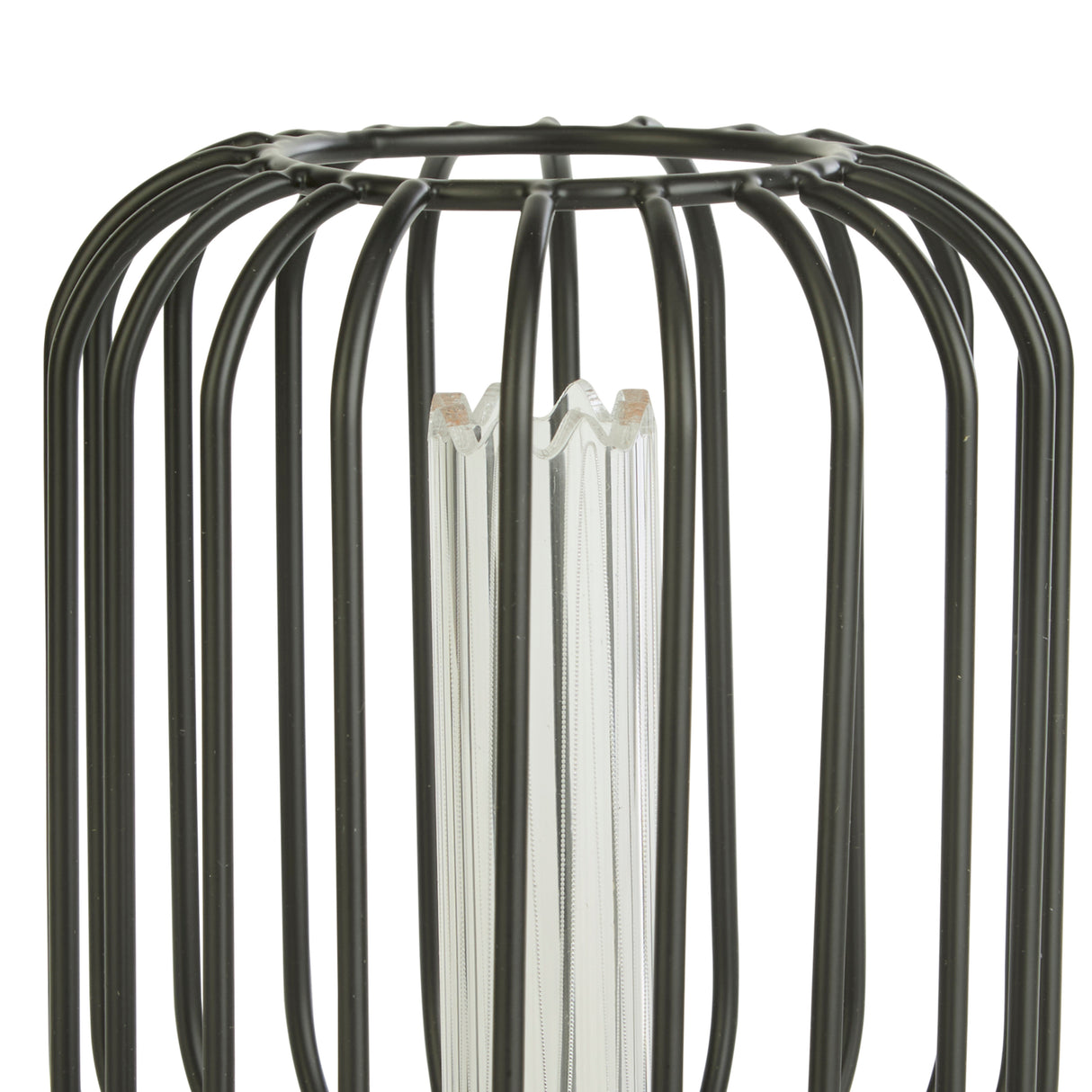 Searchlight Electric Drum Lamp - Black Metal (4.5W, 4000K) 46005BK