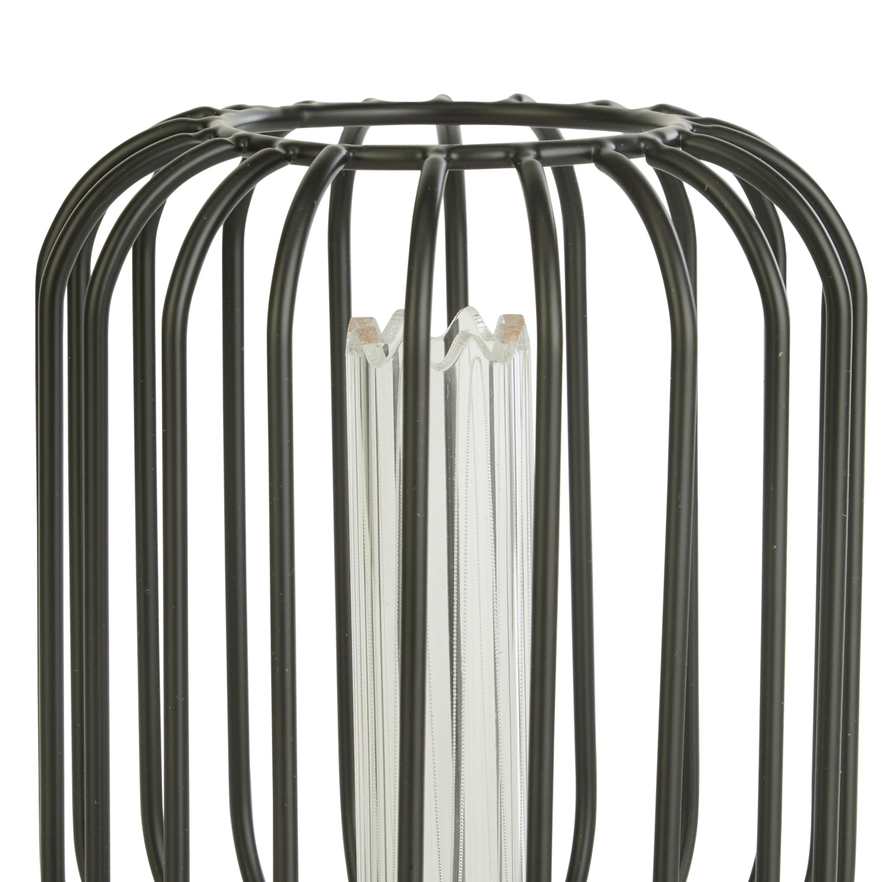 Searchlight Electric Drum Lamp - Black Metal (4.5W, 4000K) 46005BK