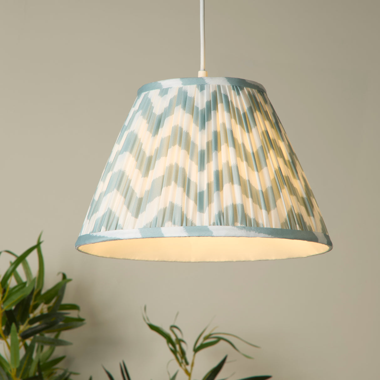 Searchlight Electric Flynn Chevron Printed Tapered Shade 46103