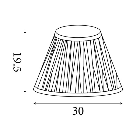 Searchlight Electric Flynn Chevron Printed Tapered Shade 46103