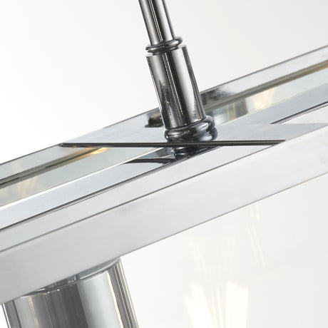Searchlight Electric Voyager 3Lt Bar Pendant - Chrome Metal & Glass 4613-3CC