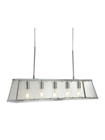 Voyager 5Lt Bar Pendant - Chrome Metal & Glass