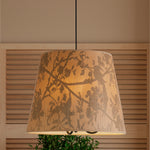 Searchlight Electric Isla 3Lt Pendant, Recycled Paper Shade and Black Metal 47810-3NA