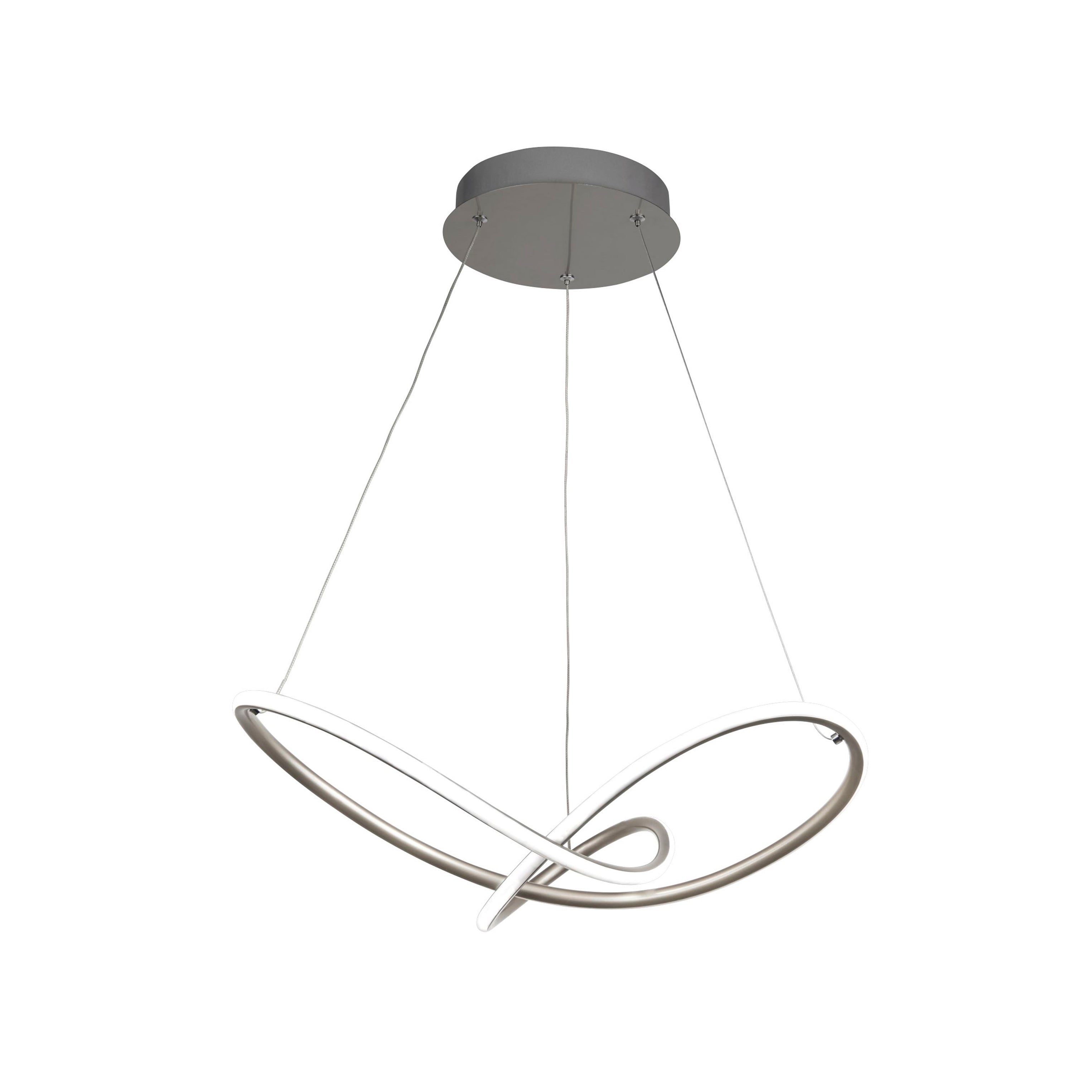 Magic Pendant - Satin Silver Metal