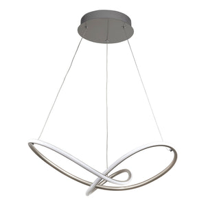 Searchlight Electric Magic Pendant - Satin Silver Metal 4841SS