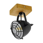 Eglo EU Gatebeck Single Downlight Spotlight E14 Wood Black