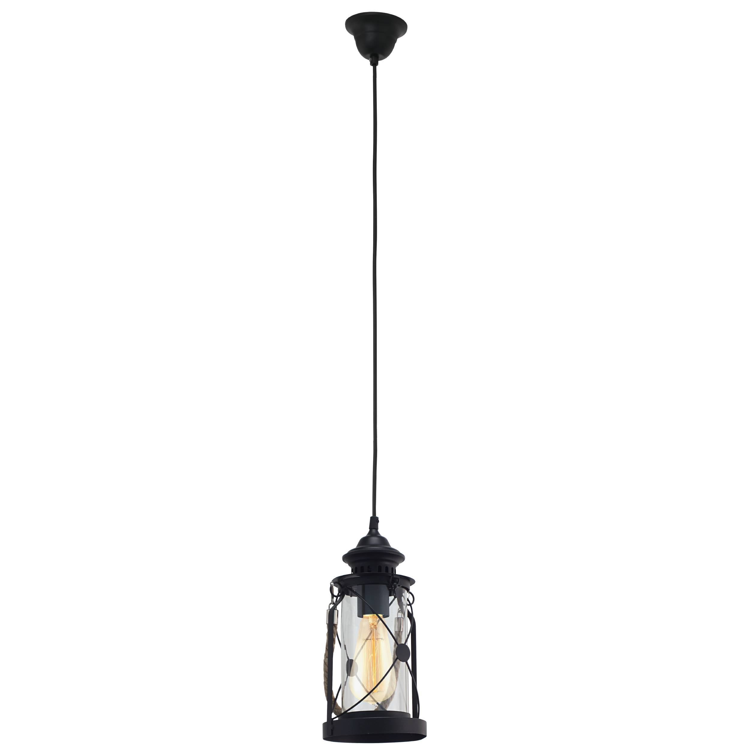 Eglo EU NOHALES Wall Light – Vintage Black & Brass Steel, E27, Indoor Lighting