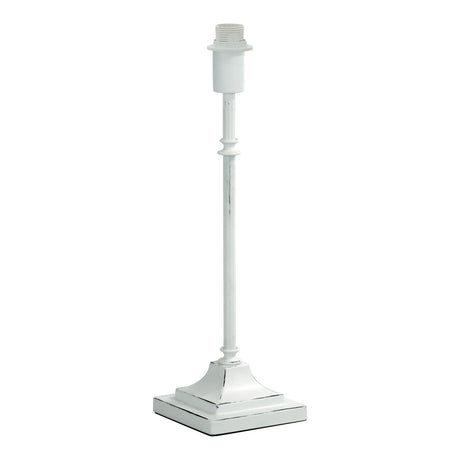 Eglo EU 1+1 Vintage Candle Stick Table Lamp E14 Fitting White