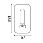 Searchlight Electric Sonny LED Wall Light, Black Metal 49320BK