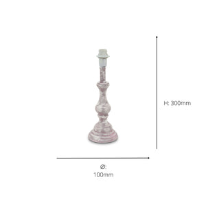 Eglo EU  1+1 Vintage Candle Stick Table Lamp E14 Fitting Taupe
