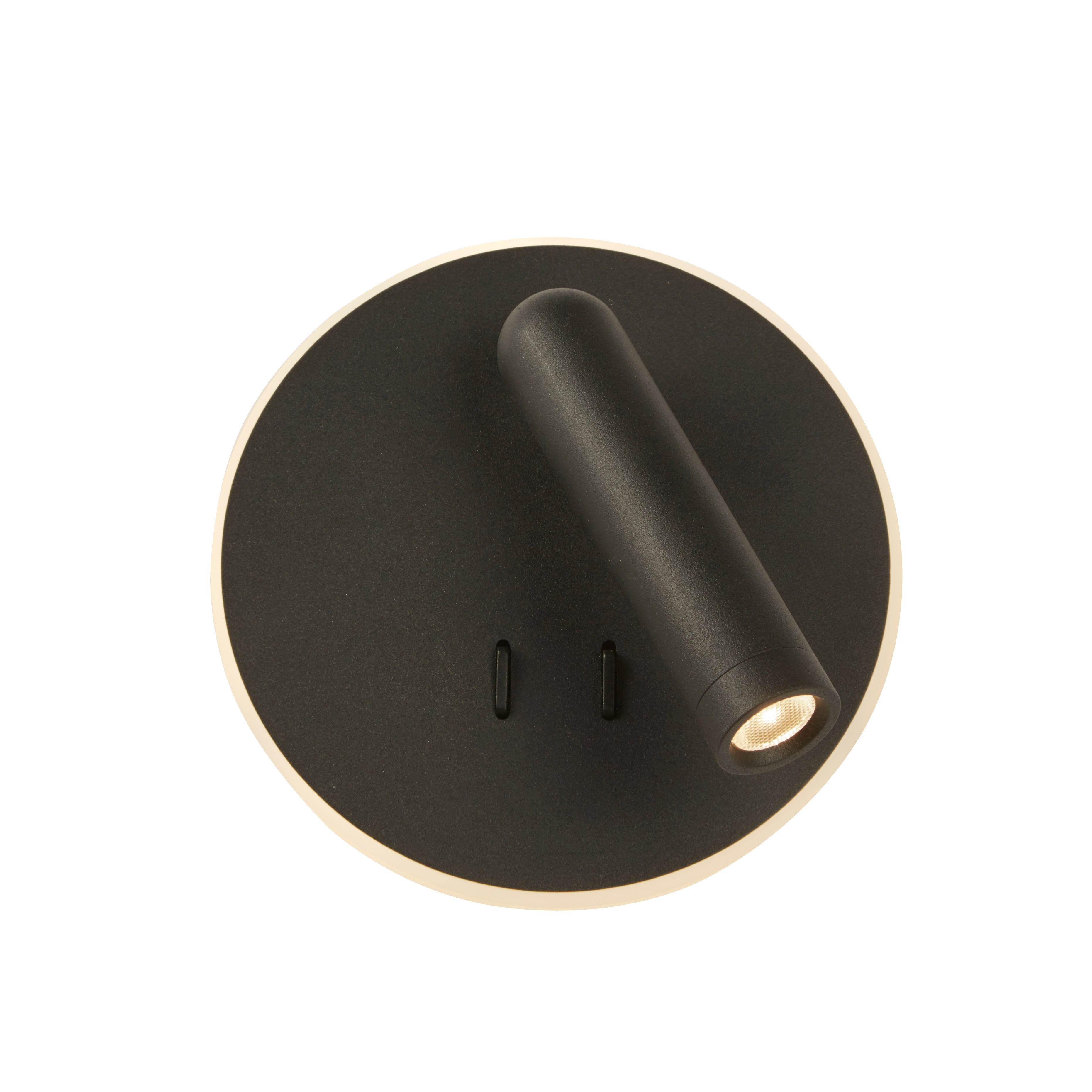 Cher LED Wall Light, Black Metal