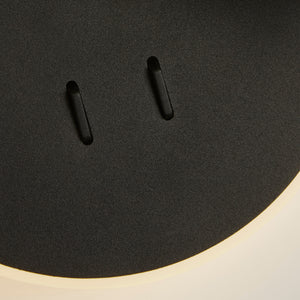 Searchlight Electric Cher LED Wall Light, Black Metal 49323BK