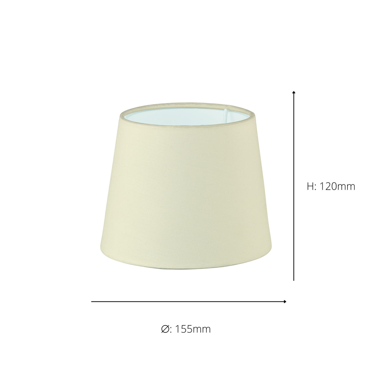 Eglo EU 1+1 Vintage Beige Minamilist Fabric Lamp Shade