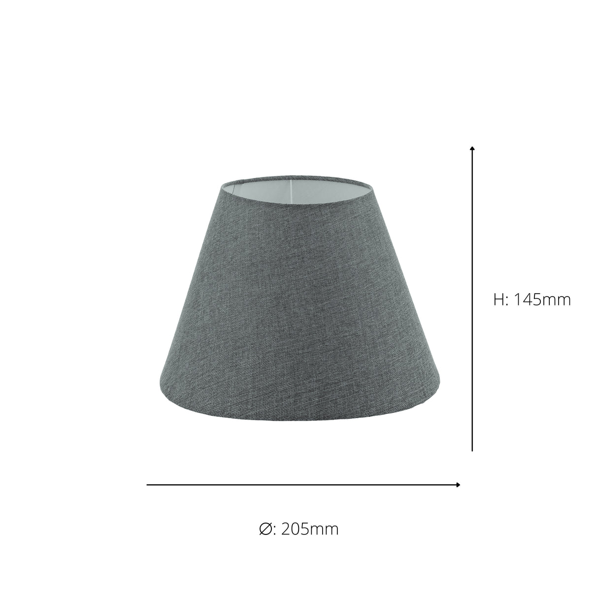 Eglo EU 1+1 Vintage Grey Linen Lamp Shade