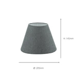 Eglo EU 1+1 Vintage Grey Linen Lamp Shade