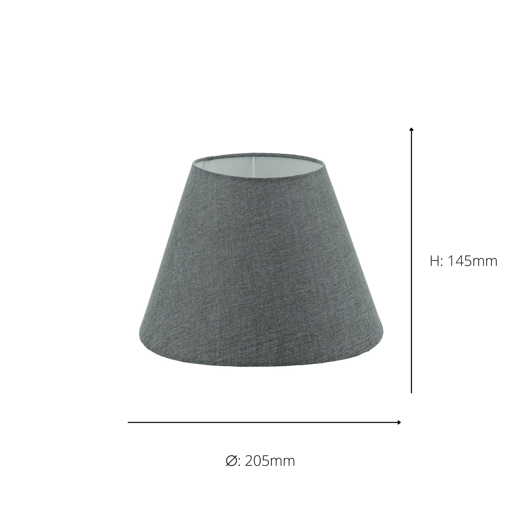Eglo EU 1+1 Vintage Grey Linen Lamp Shade