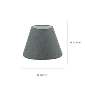 Eglo EU 1+1 Vintage Grey Linen Lamp Shade